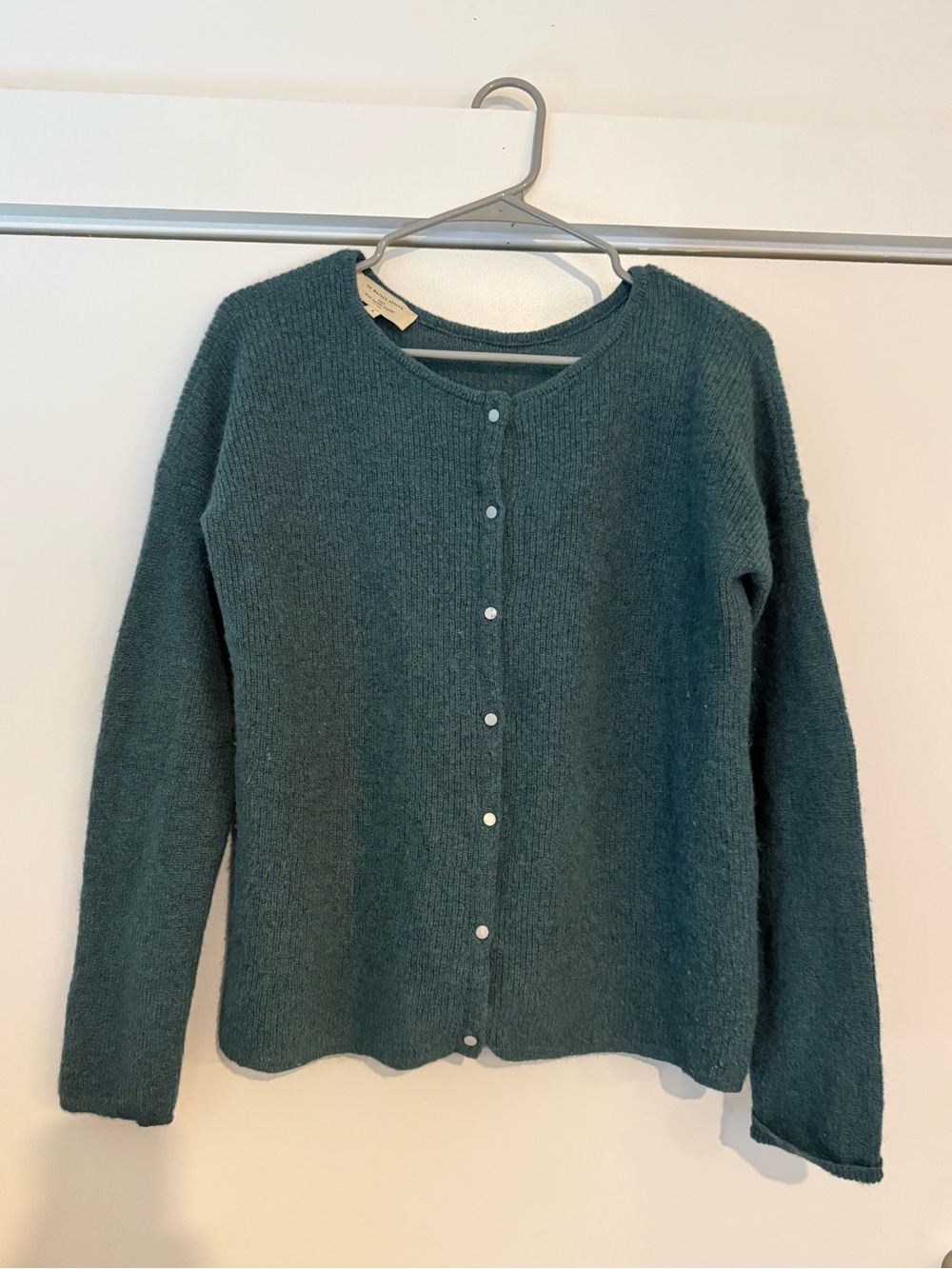 Sezane S gaspard cardigan sage green Button-Front Sweater Cardigan - Picture 2 of 6